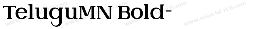 TeluguMN Bold字体转换